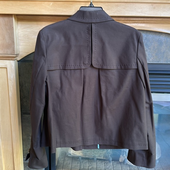 NWT Facconable Brown Swingstyke Jacket Blazer Size Medium - Picture 4 of 7